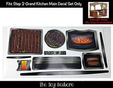 Toy Restore Replacement Stickers fits Step2 Grand Walk-in Play Kitchen Main Set