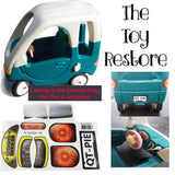 Toy Restore Replacement Stickers Fits Step2 Minivan Van 4 2 for Two Ride-on Van