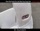 Toy Restore Peace Sign Stickers Decals Fits Little Tikes Cozy Coupe Car Truck