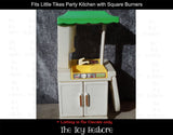 Toy Restore Replacement Stickers fits Little Tikes Party Kitchen (No Clock) Square Burners
