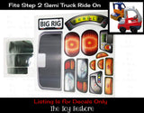 Toy Restore Replacement Stickers Fits Step2 Semitruck Semi Truck Kids Ride-on Toy