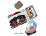 Toy Restore Replacement Stickers Fits Little Tikes 30th Cozy Coupe Car (Pink)