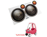 Toy Restore Stickers Fits Little Tikes 2017 Cozy Coupe Car Headlights Only