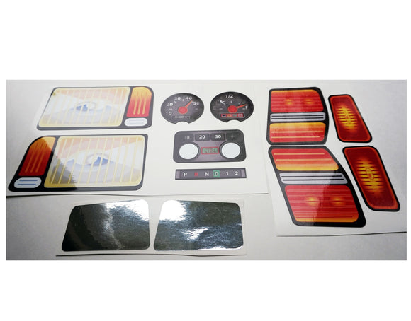 The Toy Restore Replacement Decals Fits Little Tikes Blue Woody Minivan Kids Ride-on Van