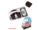 Toy Restore Replacement Decal Fits Little Tikes 30th Cozy Coupe Car Princess B&W