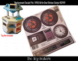 Toy Restore Stickers Fits Fun with Food All in One Kitchen Center #2199 1993