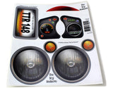 The Toy Restore Replacement Stickers Fits Little Tikes 2017 Cozy Coupe Car Headlight Design