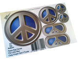 Toy Restore Peace Sign Stickers Decals Fits Little Tikes Cozy Coupe Car Truck