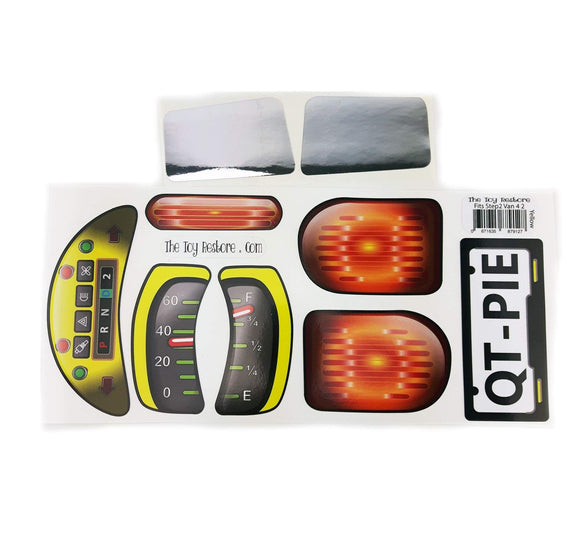 Replacement Decals Stickers Fits Vintage Step2 Minivan Van 4 2 for Two Yellow