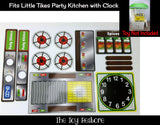 The Toy Restore Replacement Stickers fits Older Little Tikes Party Kitchen with Clock