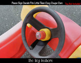 Toy Restore Peace Sign Stickers Decals Fits Little Tikes Cozy Coupe Car Truck