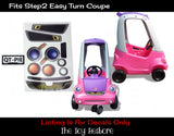 Toy Restore Replacement Stickers fits Step2 Easy Turn Coupe Car Boy Ride-On Kids