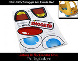The Toy Restore Replacement Stickers Fits Step2 Snuggle n Cruise Kids Childrens Bed