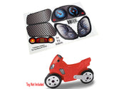 Toy Restore Replacement Decals fits Step2 Motorcycle Bike Ride-On Red Blue Green