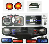 Toy Restore Stickers Fits Little Tikes Cozy Coupe II Patrol Cop Car Police Set