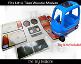The Toy Restore Replacement Decals Fits Little Tikes Blue Woody Minivan Kids Ride-on Van