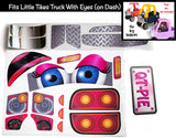 The Toy Restore Replacement Decals fits Little Tikes Cozy Coupe Older Truck with Eyes QT-Pie Pink