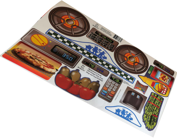 Toy Restore Replacement Stickers Fits Cook and Shop Kids Play Kitchen #73333