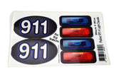 Siren Light & 911 Decals Stickers Police Patrol Car DIY Fits Little Tikes Cozy Coupe Step2 Kids Ride-on Truck