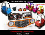 Toy Restore Replacement Stickers Fits Little Tikes Cozy Coupe II Car Orange
