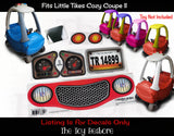 New Replacement Decals Fits Little Tikes Cozy Coupe II Ride on Red