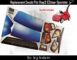 The Toy Restore Replacement Stickers Fits Step2 EZSTEER Sportster Car Push Around Ride-on