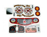 Toy Restore Replacement Decals Stickers Fits Little Tikes Cozy Coupe II Car Firetruck Decals