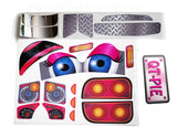 The Toy Restore Replacement Decals fits Little Tikes Cozy Coupe Older Truck with Eyes QT-Pie Pink