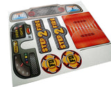 Toy Replacement Decals Stickers fits Step2 Fire Truck Engine for Two 2 Firetruck Ride-on
