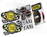 The Toy Restore Replacement Stickers Fits Little Tikes 30th Ann. Taxi Decals Cozy Coupe Full Set