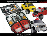 The Toy Restore Replacement Stickers fits Power Wheels Lil Ford F-150 Older Model 12Volt