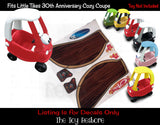 Toy Restore Stickers Fits Little Tikes 30th Cozy Coupe Car Wood Panel Decals