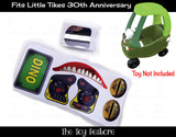 The Toy Restore Dinosaur Replacement Stickers fits 30th Little Tikes Dino Cozy Coupe Car Ride-on