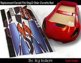 Toy Restore Stickers Fits STEP2 Race Car Toddler-to-Twin Bed Newer Model