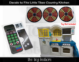The Toy Restore Replacement Stickers Fits Little Tikes Country Kitchen Kids Play Stainless Steel