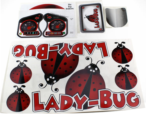 The Toy Restore Fits Little Tikes 30th Anniversary Cozy Coupe Car Ladybug Decals Ride-on