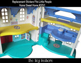 Toy Restore Replacement Stickers Fits Little People Home Sweet Home PlaySet 2511