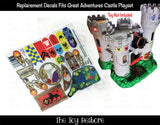 Toy Restore Replacement Stickers Fits Great Adventures Castle Playset #77110
