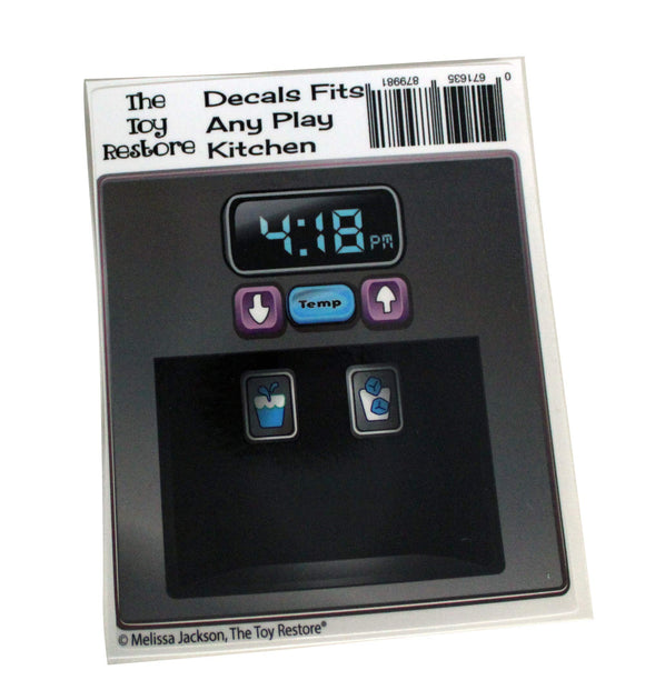 The Toy Restore Replacement Stickers Fits IKEA DUKTIG Play Kitchen DIY Ice Maker Dial (4x4 inches)