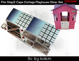 Toy Restore Replacement Stickers Fits Little Tikes Cape Cottage Playhouse Silver