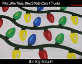 Toy Restore Christmas Lights DIY Decal Sticker fits Step2 Little Tikes Car Truck