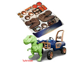 Toy Restore Replacement Stickers Fits Little Tikes T-Rex Truck Dino Dinosaur Car