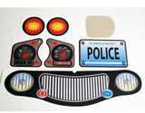 Toy Restore Replacement Stickers Fits Little Tikes Cozy Coupe II Car Ride-on Police Basic Set