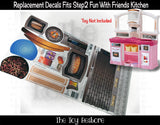 The Toy Restore Replacement Stickers Fits Step2 Fun with Friends Play Kitchen Decals