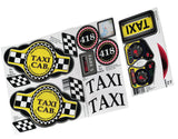Toy Restore Stickers Fits Little Tikes 30th Taxi Decals Cozy Coupe Cabbie Cab