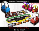 Toy Restore Replacement Stickers Fits Little Tikes Cozy Coupe II Car Jurassic Dinosaur