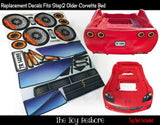 Toy Restore Replacement Stickers STEP2 Z06 Corvette Toddler-to-Twin Bed Older Model Round Tail Lights