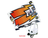 Toy Restore Stickers Fits Little Tikes Cozy Coupe Car Lightning Bolt Racing Kids