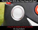 The Toy Restore Replacement Decals Fits Little Tikes 30th Cozy Coupe Car Smooth Headlights & Tail Lights