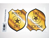 The Toy Restore Replacement Stickers Fits DIY Little Tikes Cozy Coupe Car Truck Police Badge